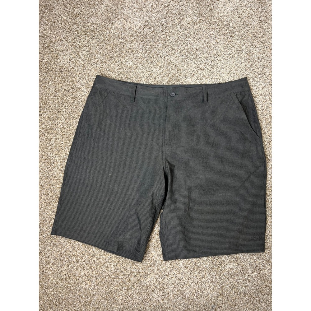 Hang Ten Mens Hybrid Shorts Size 40 Charcoal Gray Heather Quick Dry Board Shorts